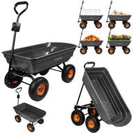WÓZEK TACZKA MALTEC OGRODOWY NARZĘDZIOWY CZTEROKOŁOWA WYTRZYMAŁA 75L