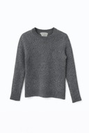 Szary kaszmirowy sweter Lu Ren 100% kaszmir XS luxury minimalist