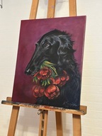 Obraz "Let me do it for You" 40x50cm akryl na płótnie