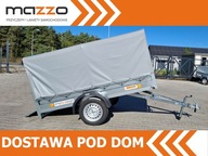 Przyczepka Neptun GN128 DOSTAWA 236x129x110 stelaż z plandeką UCHYLNA! HIT!