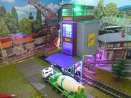 Spichlerz Zbożowy Kolejowy Oświetlony LED w skali H0