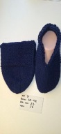 3 Kapcie handmade roz. 40-42 NOWE ręcznie robione.Granatowe.