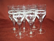 Lampki do wina, szampana - z Prl-u - 6 szt.