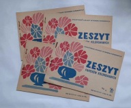 Zeszyt papierów kolorowych z okresu PRL-u