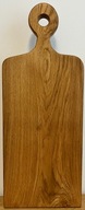 Deska z litego drewna dębowego 68x27x3,5 cm TWOJE LOGO GRATIS