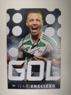 Zdjęcie 10x15 autograf Lechia Gdańsk sezon 2024/25 Gol Ivan Zhelizko
