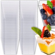 Pojemniki finger piramidka 120 ml na przekąski deserki monoporcje 50 sztuk