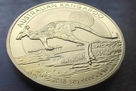 Moneta kolekcjonerska Australijski Kangur 1oz 1 uncja złota 2015 imitacja