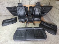 BMW X6 F16 FOTELE KOMFORTY CZARNA SKÓRA KOMPLET FOTELI