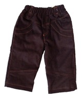 r. 80 polskie spodnie sztruksowe na podszewce