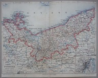 POMORZE; MAPA; Plan Szczecina, Meyers Konversations-Lexikon, 1897