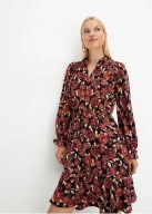 Okazja !_NOWA 269zł komfortowa WYSMUKLAJĄCA sukienka BODYFLIRT_halka_52/54