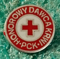 ODZNAKA PCK POLSKI CZERWONY KRZYŻ - HONOROWY DAWCA KRWI