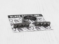 pierścionek czarny ćwieki punk rock hardcore optyczny alternative BC31