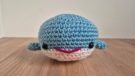 Maskotka Wieloryb wykonana ręcznie na szydełku