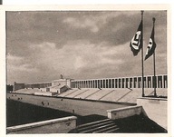 TRZECIA RZESZA -STADION SWASTYKA NORYMBERGA -fotografia mały format