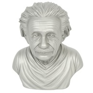Popiersie Alberta Einsteina 15 cm w kolorze srebrnym –figurka 3D z PLA FDM