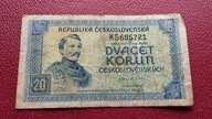 20 KORON CZECHOSŁOWACJA 1945 st.-3