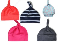 Bawełniane czapeczki SUPEŁEK dla noworodków kolory