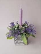 Stroik Dekoracja WZ2 Świeca Fiolet