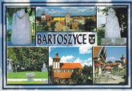 BARTOSZYCE - PANORAMA - KOŚCIÓŁ - RZEŹBA - HERB
