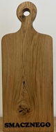 Deska z litego drewna dębowego 68x27x3,5 cm TWOJE LOGO GRATIS