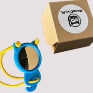 Kocie lusterko nurkowe MeowDive.PL (niebiesko-żółte)