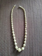 Naszyjnik z kości naturalnej szlachetnej