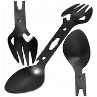 Niezbędnik Turystyczny 10w1 Multitool w góry Widelec Łyżka Nóż Otwieracz