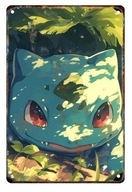 Metalowy obraz 20x30 Pokemon Ivysaur