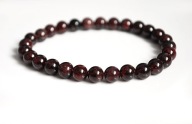 Naturalny GRANAT Granaty Kulki Kulka gładka kule gładkie 6mm bransoletka
