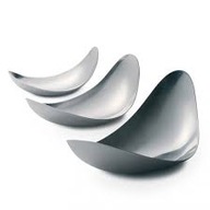GEORG JENSEN KOMPLET LEAF 3szt. MISY DO SERWOWANIA DISH SERVERING PATERY