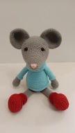 MYSZKA miś szydełko maskotka zabawka prezent handmade amigurumi ręcznie