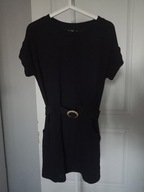 sukienka prosta mni tunika f&f 36 s granatowa paseczek strecz