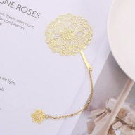 Ozdobne zakładki do książek złote prezent 8 szt.