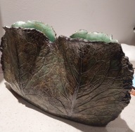 CERAMIC VASE ITALY 70S VINTAGE LISCIE KAPUSTY DUŻY