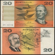 BNA - AUSTRALIA 20 Dolarów Dollars 1991 RPF # P46h # XF-