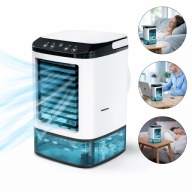 MINI KLIMATYZATOR WENTYLATOR NAWILŻACZ 2 TRYBY MGIEŁKA USB