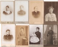 FOTOGRAFIE KARTONIKI -ATELIER FOTOGRAFICZNE -8 sztuk -KOBIETA