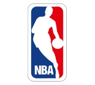 NBA _ naklejka _ 15x30cm _ TŁO PRZEŹROCZYSTE