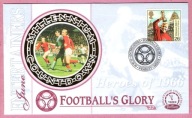 Anglia 1999 FDC Wembley, Millennium, sport piłka nożna football, JEDWAB
