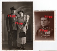 GRODNO 1933 i 1937 - SIERŻANT Z ODZNACZENIAMI - 2 x foto Rubinsteina