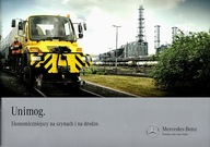 PROSPEKT MERCEDES-BENZ UNIMOG. EKONOMICZNIEJSZY NA SZYNACH I NA DRODZE