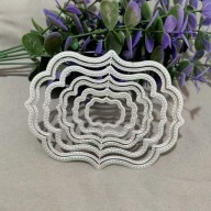 Wykrojnik do papieru scrapbookingu - etykietka tło