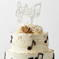 topper na tort personalizacja WYBÓR KOLORÓW nutki !!!kolory