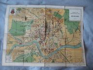 PLAN KRAKOWA ZE SPISEM ULIC przedwojenna MAPA