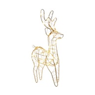 Mini renifer 20cm 30 led świecący na baterie dekoracja świąteczna