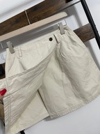 247 beżowa spódnica wrap guzik klasyczna sportowa mini Hennes S letnia