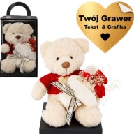 PREZENT DLA NIEJ, DZIEWCZYNY, CÓRKI, NA URODZINY, WALENTYNKI MIŚ + GRAWER