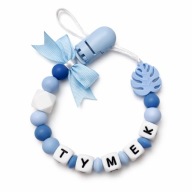 Silikonowa Zawieszka z Imieniem Do Smoczka Prezent Dla Niemowlaka